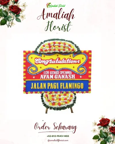 Bunga Papan Congratulation di Kebon Melati